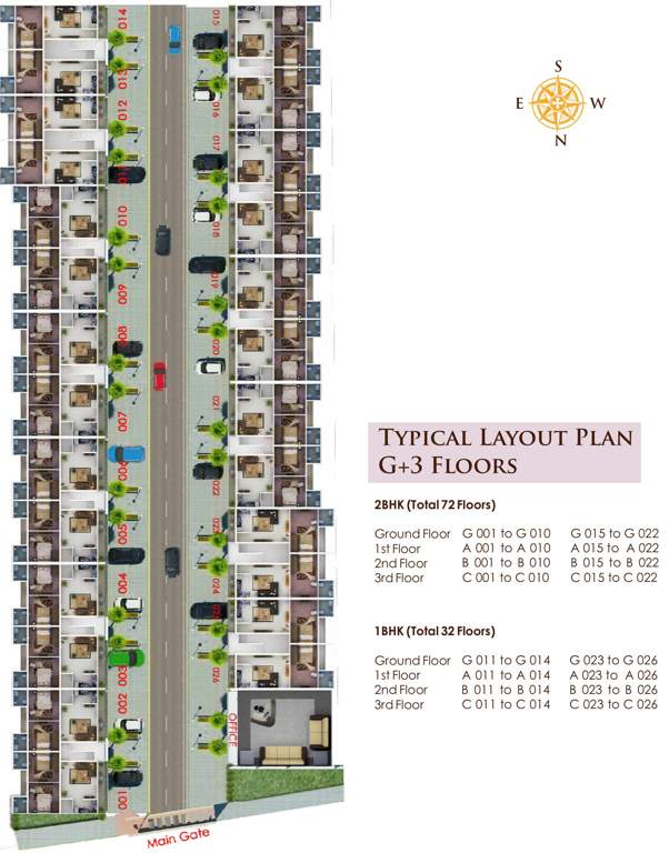 Images for Cluster Plan of Suparas Kalmia Floors