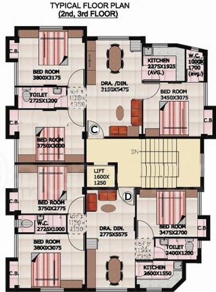 Images for Cluster Plan of Raghuvar Residency