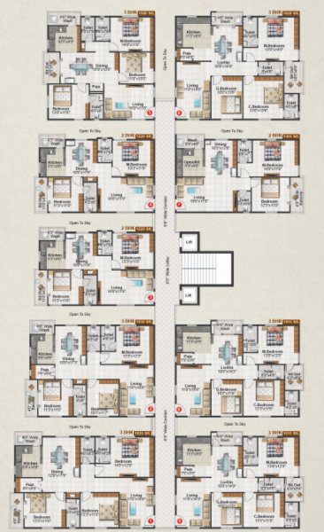 Tower 1 Typical Cluster Plan the-nest Tower 1 Typical Cluster Plan