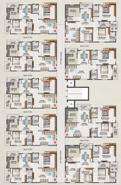 Tower 2 Typical Cluster Plan the-nest Tower 2 Typical Cluster Plan