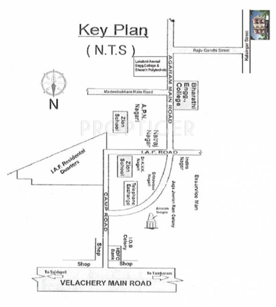 Images for Location Plan of Bharathi Manish Apartment