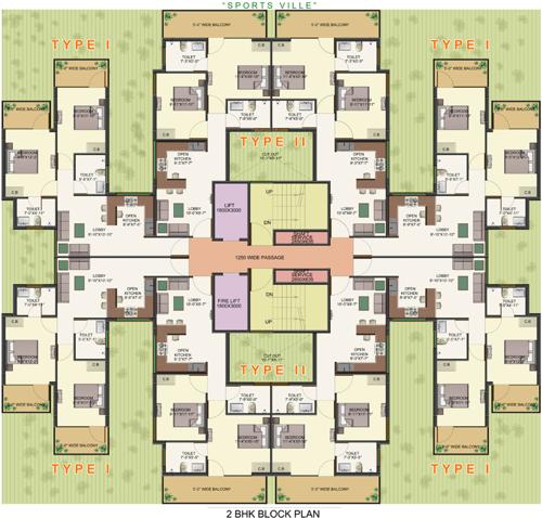 Images for Cluster Plan of HCBS Sports Ville