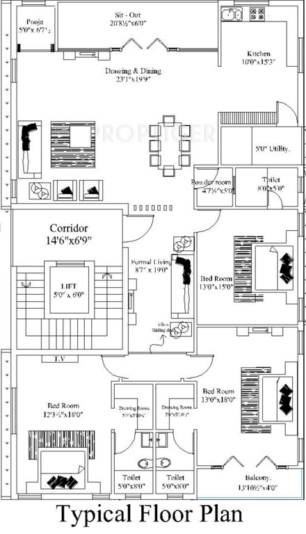 Images for Cluster Plan of Vinayagar Daspalla A Block