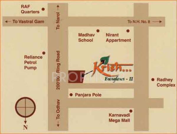 Images for Location Plan of Savaliya Builders Krish Banglows II Images for Location Plan of Savaliya Builders Krish Banglows II