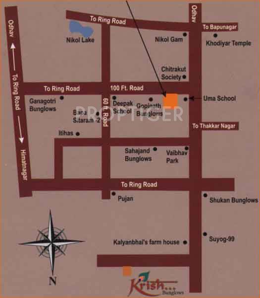 Images for Location Plan of Savaliya Builders Krish Residency