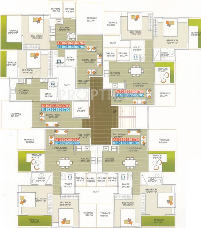 Images for Cluster Plan of Uday Constructions Glorious Park