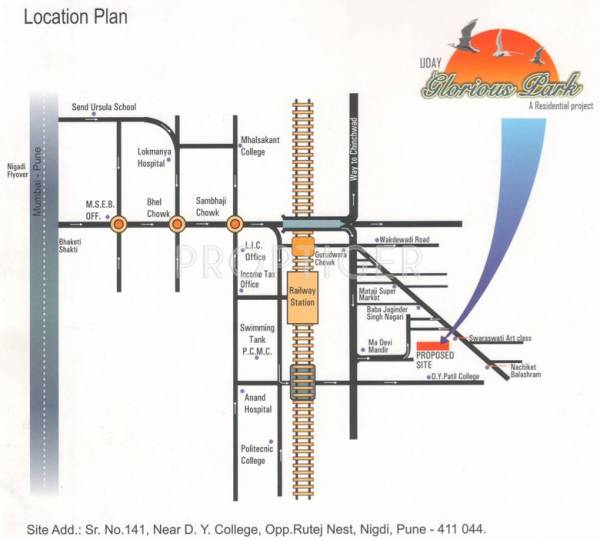 Images for Location Plan of Uday Constructions Glorious Park