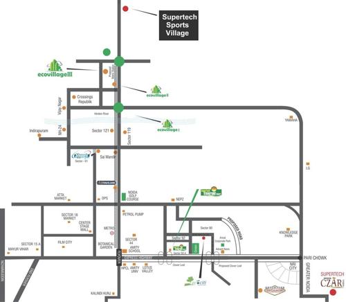  sports-city-villas Images for Location Plan of Supertech Sports City Villas