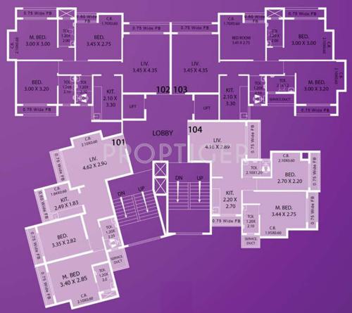 Images for Cluster Plan of Haware Dahlia Bldg A D And E