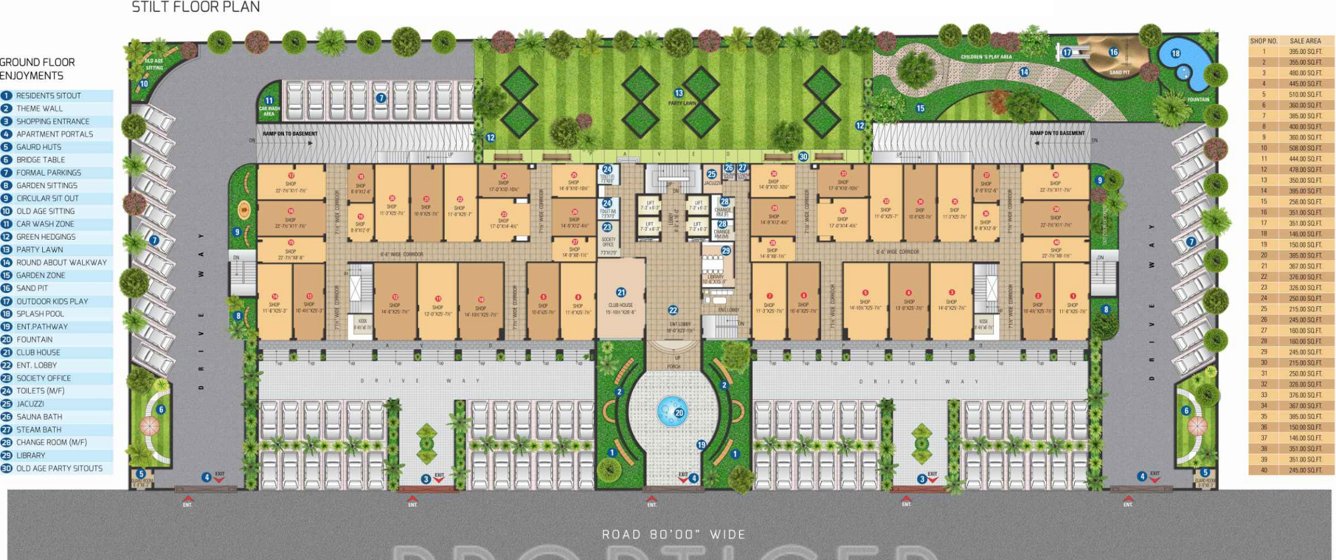  courtyard Images for Cluster Plan of SDC Courtyard