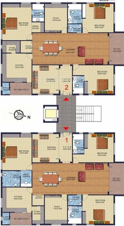 Images for Cluster Plan of Sri Fortune Enclave