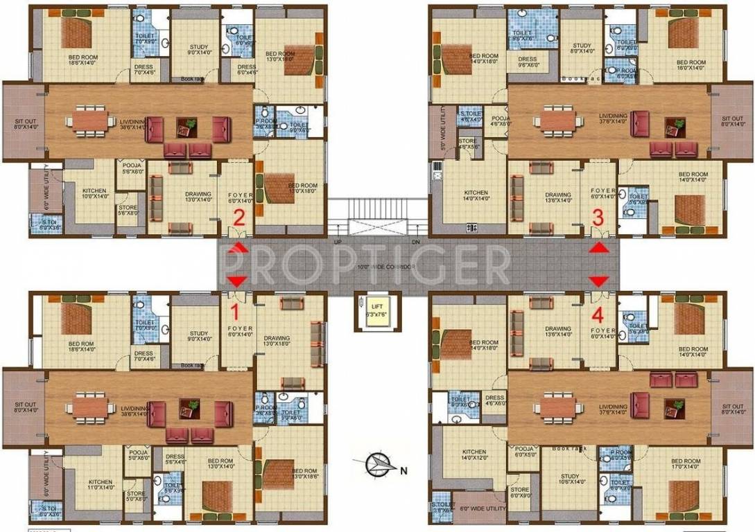 Images for Cluster Plan of Sri Fortune Enclave