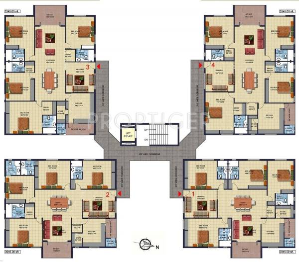 Images for Cluster Plan of Sri Fortune Enclave Images for Cluster Plan of Sri Fortune Enclave