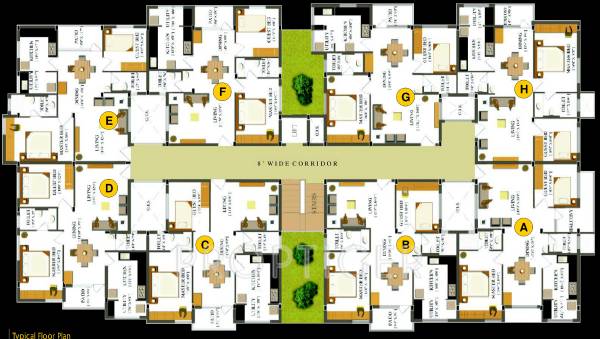 Images for Cluster Plan of Global Habitat Pvt Ltd Daffodil