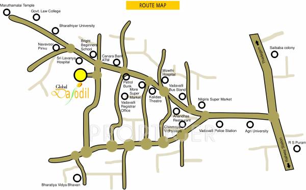 Images for Location Plan of Global Habitat Pvt Ltd Daffodil