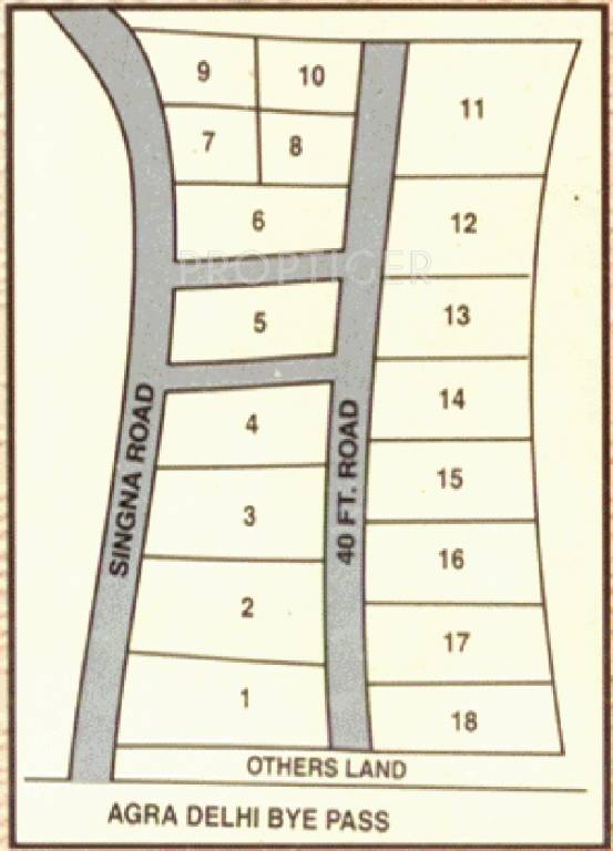 j r coloniser gokul resorts Layout Plan