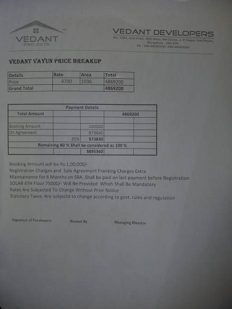 Images for Payment Plan of Vedant Vayun