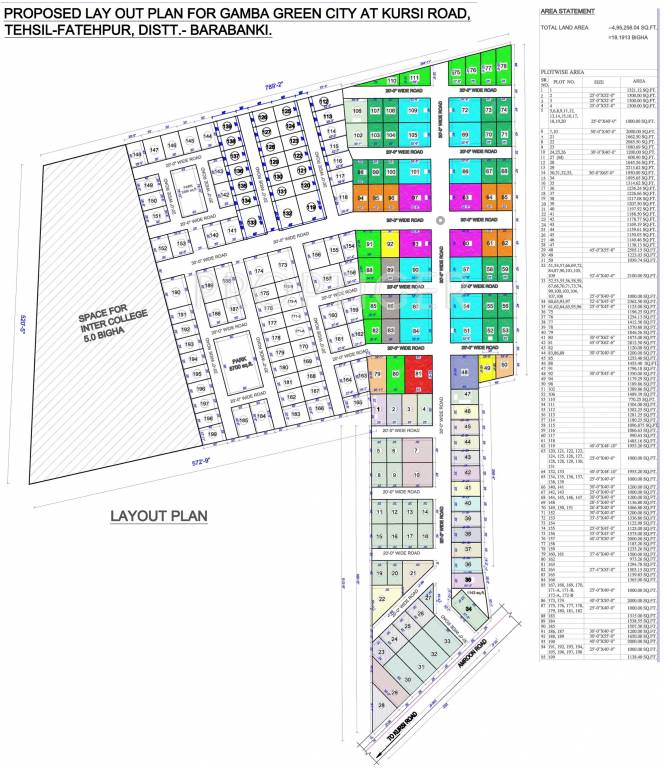 Images for Layout Plan of Gamba Green City Plots