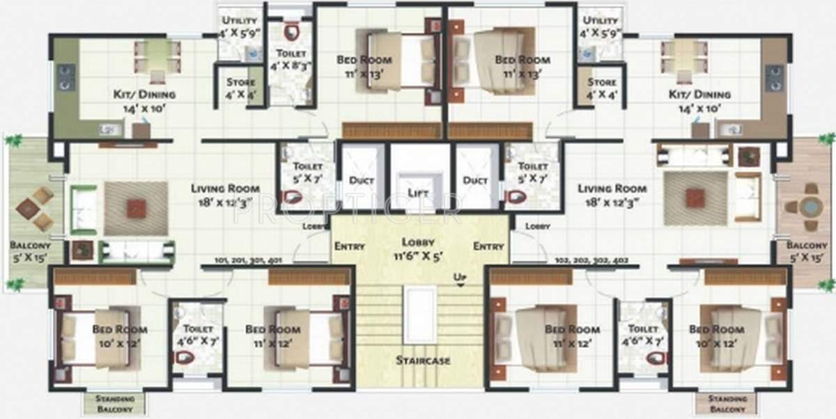 Images for Cluster Plan of Bagad Vasant Vihar