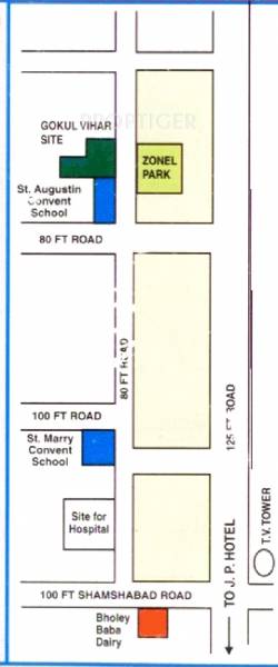 j-r-coloniser gokul-vihar Location Plan