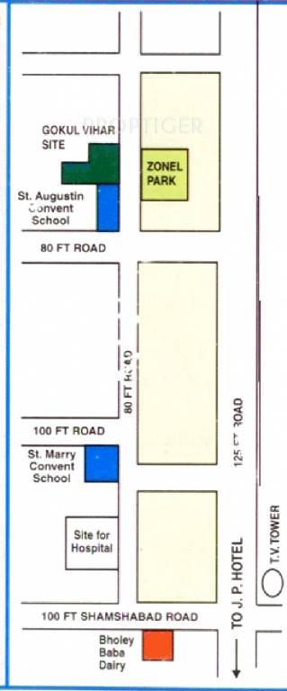 j r coloniser gokul vihar Location Plan