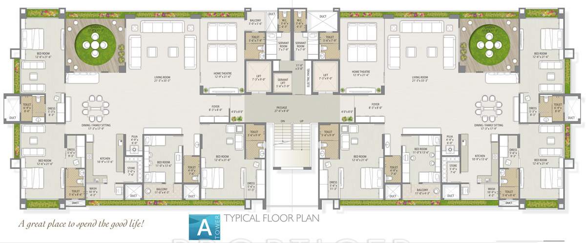 Images for Cluster Plan of Western Water Hills Residency