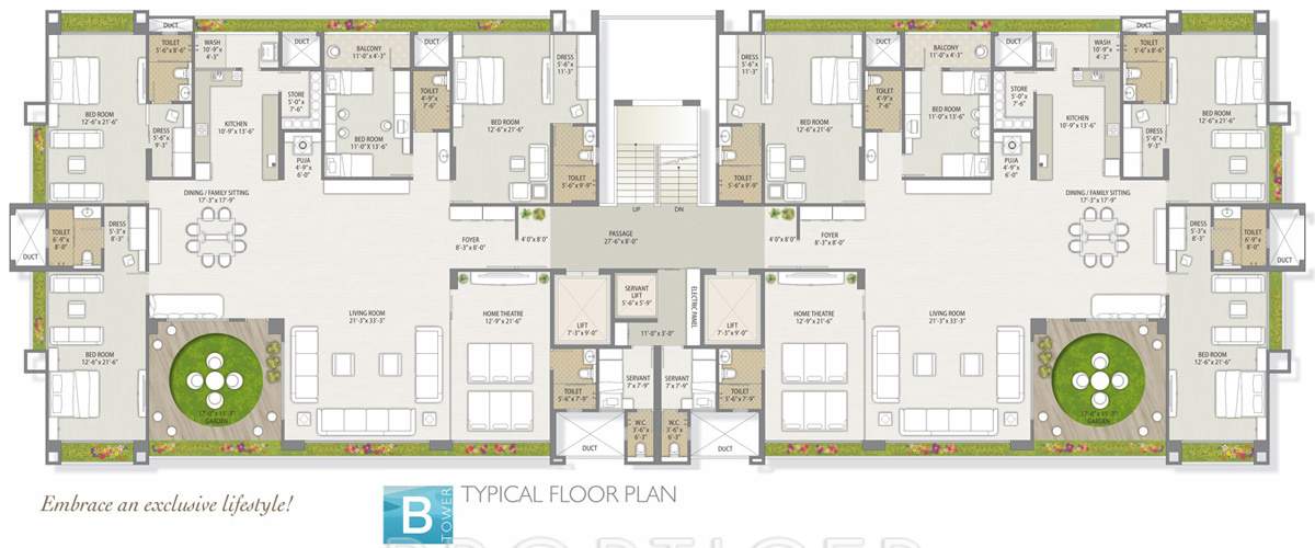 Images for Cluster Plan of Western Water Hills Residency