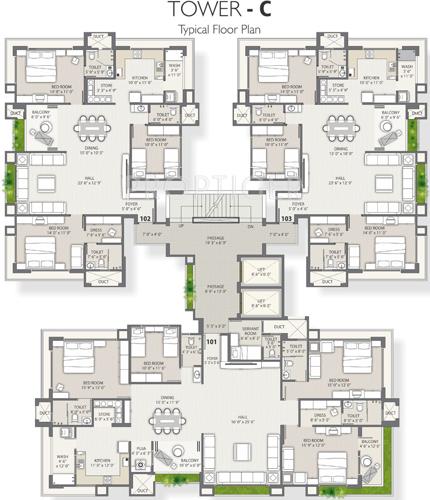 Images for Cluster Plan of Western Water Hills Residency