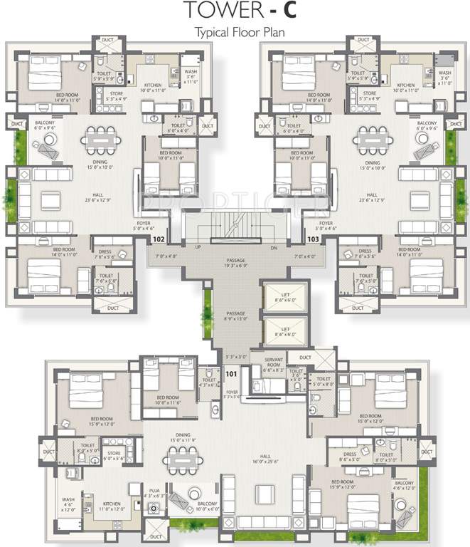 Images for Cluster Plan of Western Water Hills Residency