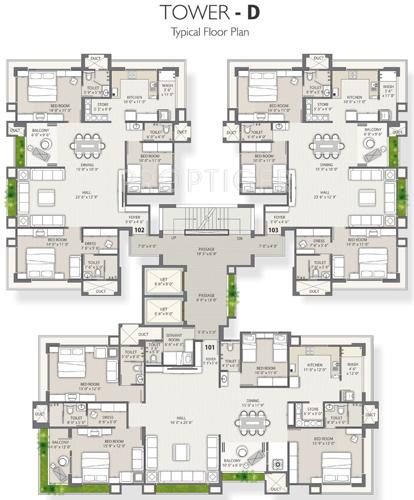 Images for Cluster Plan of Western Water Hills Residency
