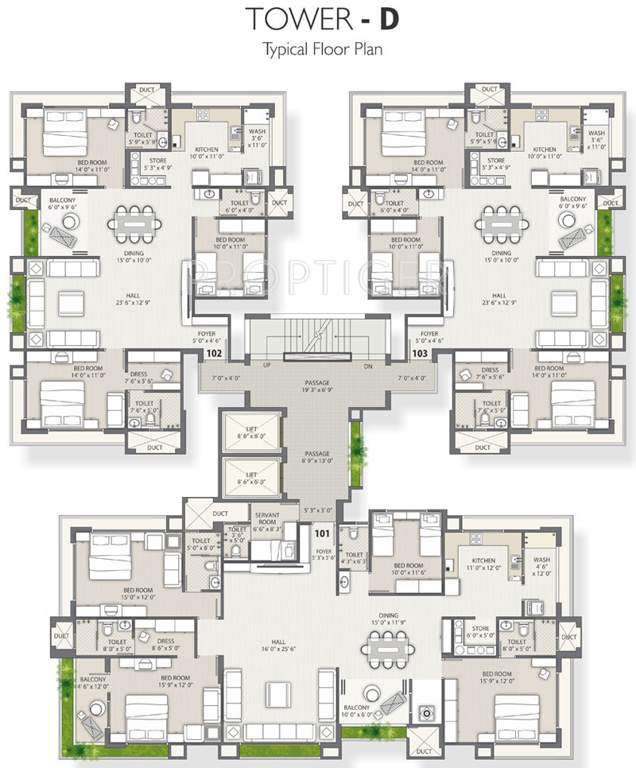 Images for Cluster Plan of Western Water Hills Residency
