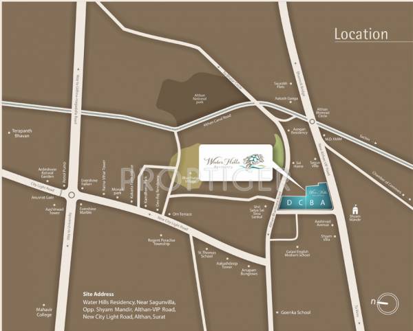 Images for Location Plan of Western Water Hills Residency