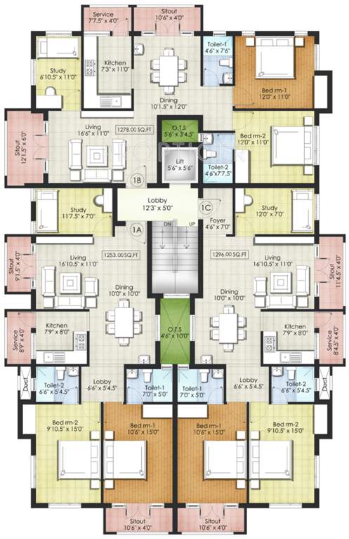 Images for Cluster Plan of Landmark Construction Shubha