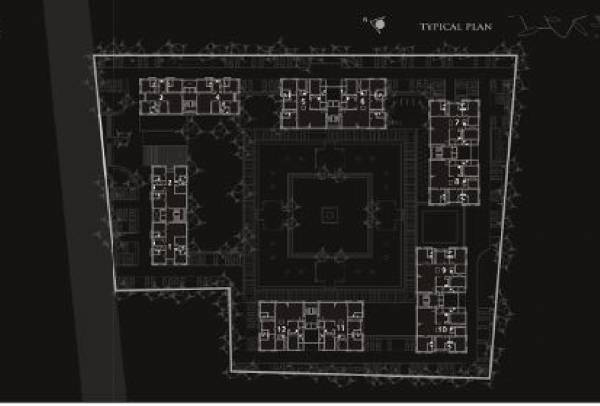  spring-valley Tower A1 To B4 Typical Cluster Plan