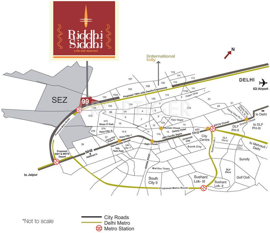  riddhi siddhi Images for Location Plan of Pivotal Riddhi Siddhi