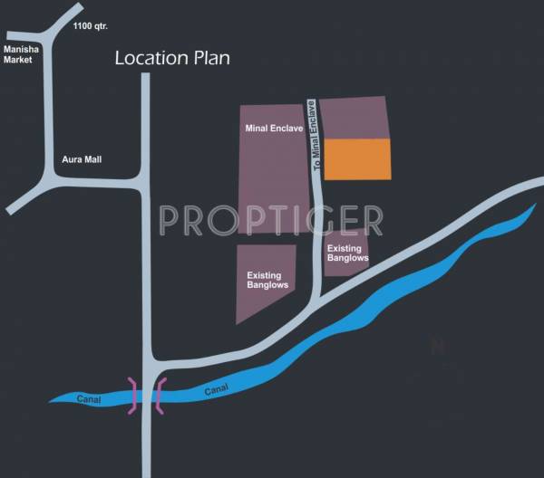 Location Plan metro-builders-and-developers gulmohar Location Plan