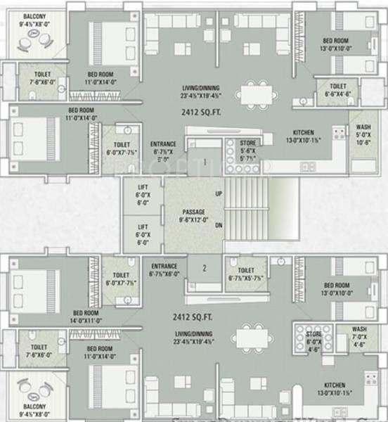 Images for Cluster Plan of Marvella Shree Marudhar Residency