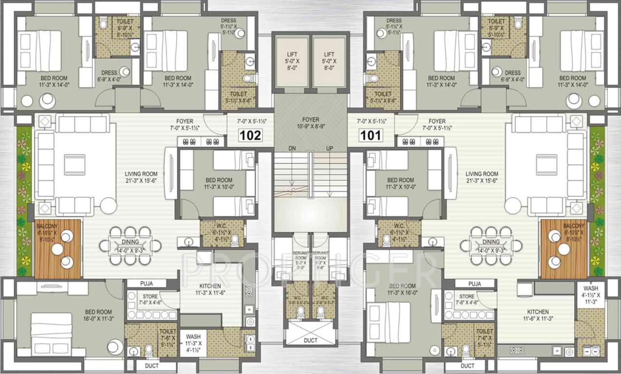  platinum Images for Cluster Plan of Gokul Platinum