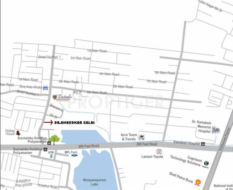 Images for Location Plan of Krishna Constructions Chennai Dwaraka