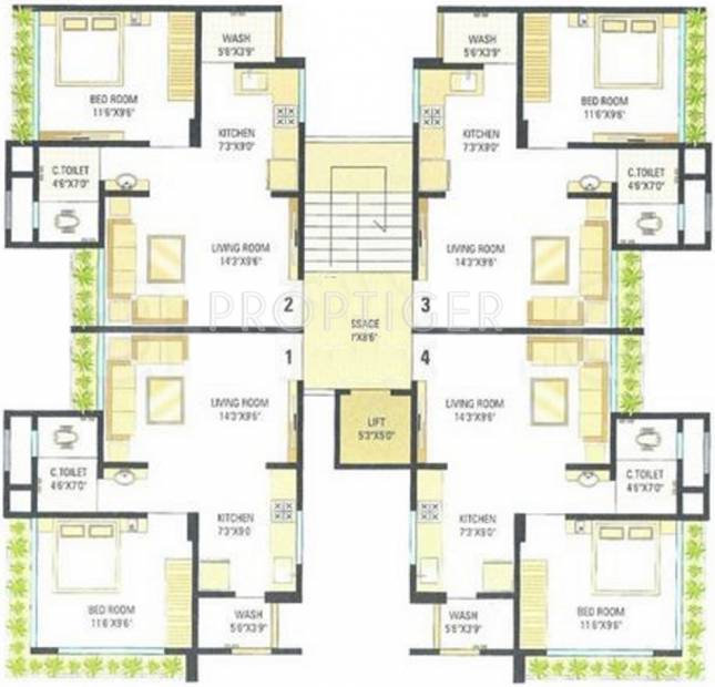  santok-park Images for Cluster Plan of Ashok Santok Park