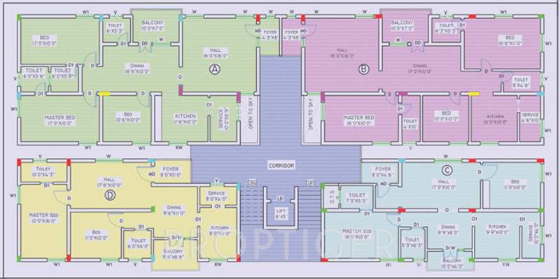 aries ventures shama homes Shama Homes Cluster Plan from 1st to 4th Floor