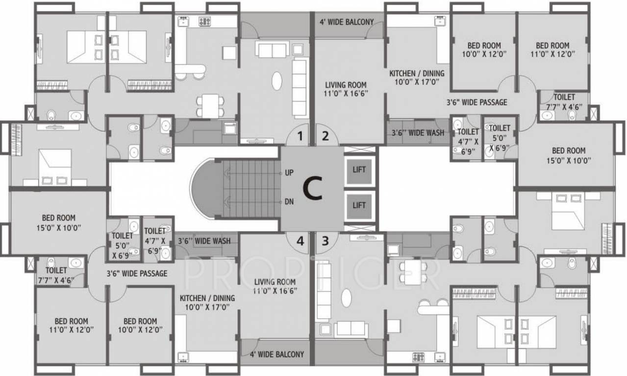 Images for Cluster Plan of Narayan Greenscapes