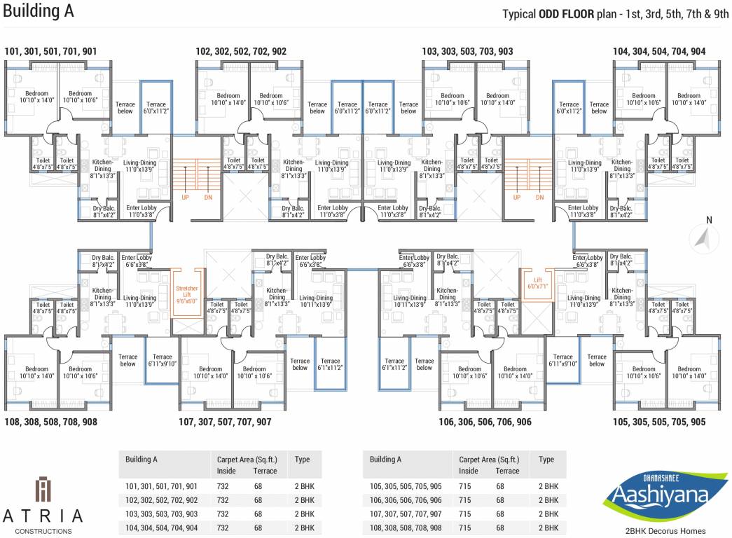 Images for Cluster Plan of Atria Dhanashree Aashiyana