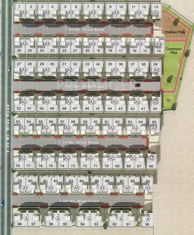  villa Images for Layout Plan of Aditya Villa