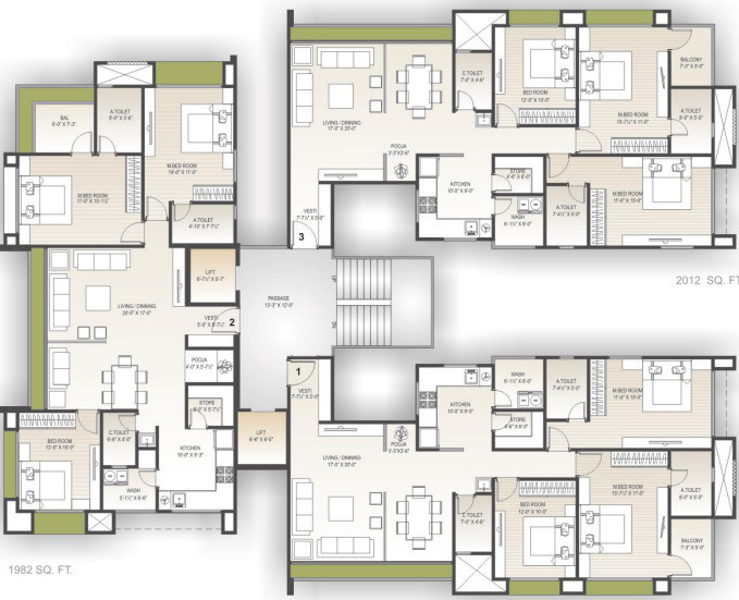  lifestyle Tower A Cluster Plan