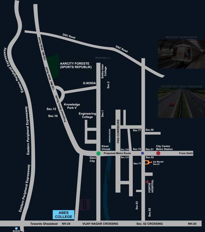  sky villas Images for Location Plan of Aarcity Sky Villas