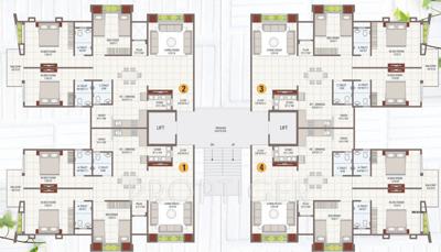  paradise Images for Cluster Plan of Gokul Paradise