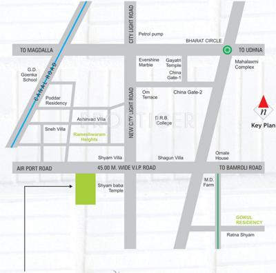  paradise Images for Location Plan of Gokul Paradise