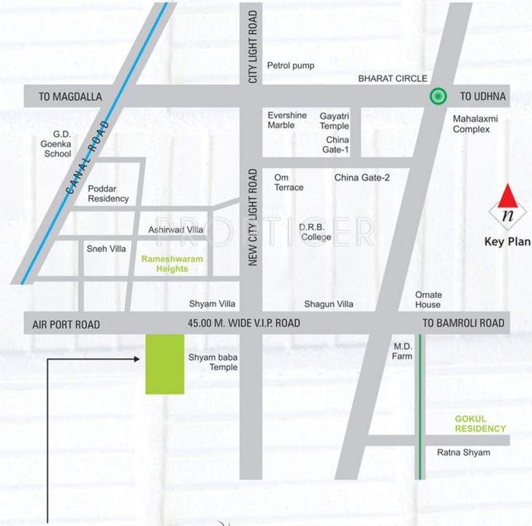  paradise Images for Location Plan of Gokul Paradise