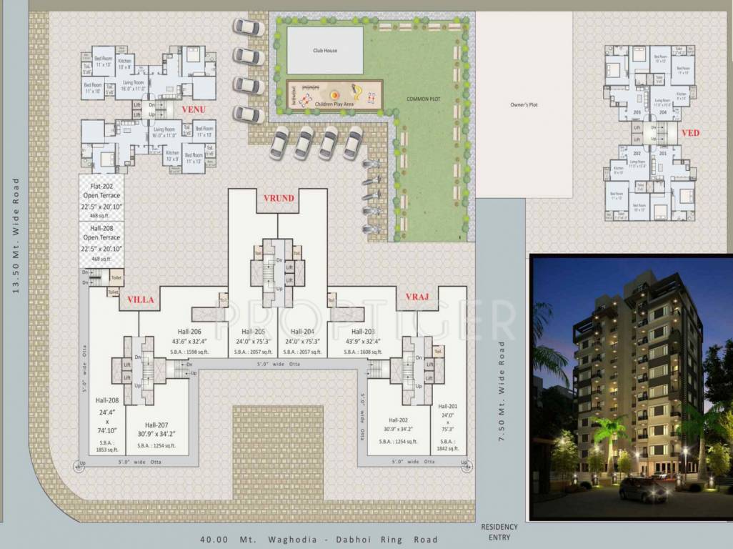 Images for Cluster Plan of Shree Krishna Vrundavan Heights